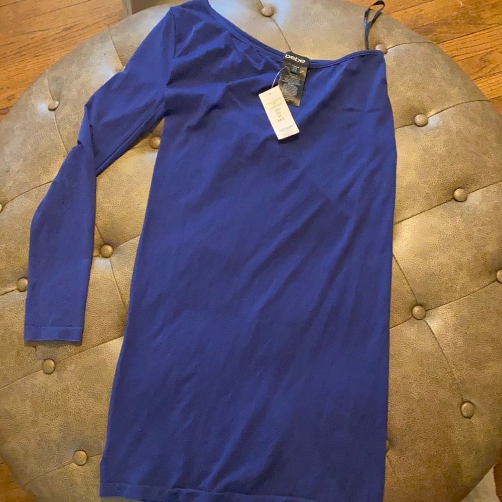 Bebe one shoulder dress